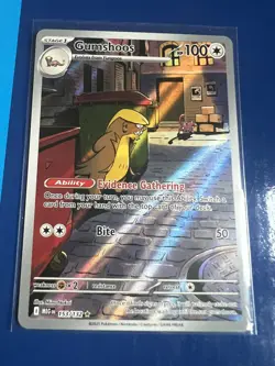 Pokemon TCG Gumshoos 153/132 Mega Evolution Illustration Rare Near Mint - Image 1