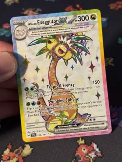 Pokemon Cards Alolan Exeggutor ex 225/191 Secret Rare Surging Sparks - (NM) - Image 2