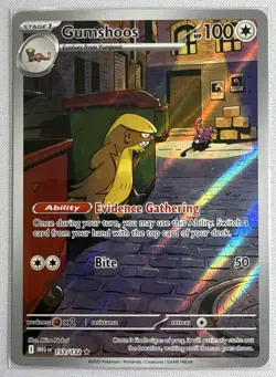 Pokemon TCG Mega Evolution Gumshoos 153/132 Holo Illustration Rare NM/M - Image 1