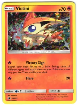 Victini - SM225 Holo Promo Sun & Moon Promo Pokemon Near Mint - Image 1