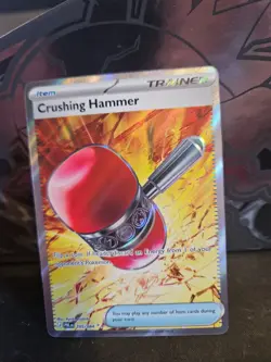 Pitch Black Crushing Hammer 105/084 Ultra Rare Full Art Holo English - Image 1