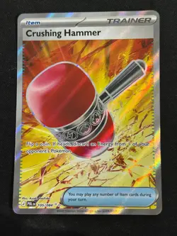 Pitch Black Crushing Hammer 105/084 Ultra Rare Full Art Holo English - Image 1