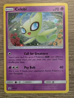 Celebi - SM224 Holo Promo Sun & Moon Promo Pokemon Near Mint - Image 1