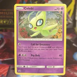 Celebi - SM224 Cosmos Holo Sun & Moon Promo Pokemon Near Mint - Image 1