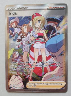 Irida GG63/GG70 Ultra Rare Crown Zenith Galarian Gallery Pokemon Holo Near Mint - Image 1