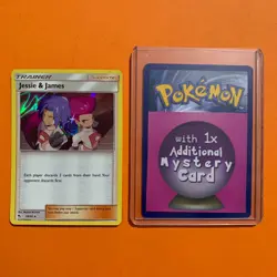Jessie & James Holo Rare 58/68 Near Mint Hidden Fates - Pokemon Card TCG Brock - Image 1