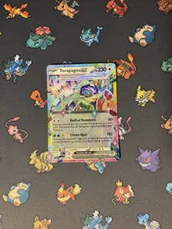 Pokemon Cards Terapagos ex 128/142 Ultra Rare Stellar Crown - (NM) - Image 1