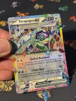 Pokemon Cards Terapagos ex 128/142 Ultra Rare Stellar Crown - (NM) - Image 2
