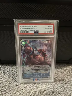 PSA 10 EDWARD NEWGATE OP08-043 SR ALT ART ONE PIECE CARD 2024 JAPANESE From JP - Image 1