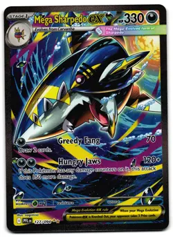 Mega Sharpedo ex 127/094 - Phantasmal Flames Pokemon TCG - M/LP Card - Image 1