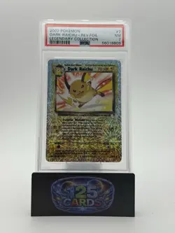 Legendary Collection Dark Raichu PSA 7 Rare Reverse Holo Pokemon Card 7/110 NM - Image 1