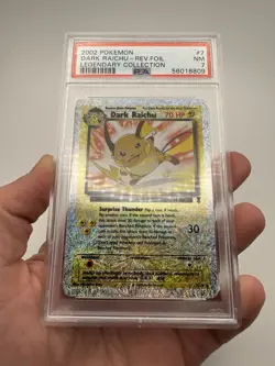 Legendary Collection Dark Raichu PSA 7 Rare Reverse Holo Pokemon Card 7/110 NM - Image 3