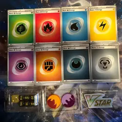 Lot Of 120 Pokemon TCG Basic Energy Card Cards 15 of Each Type S&V 001-008+ More - Image 1