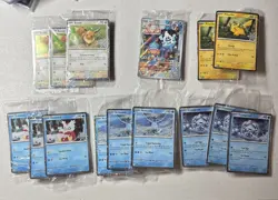 2025 Pokemon Holiday Exclusive Lot 15x Cards Sealed Eevee Pikachu Vanillish - Image 1