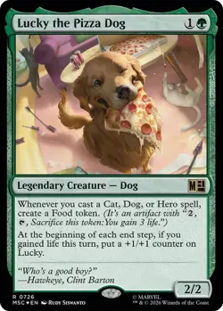 MTG Marvel Super Heroes Commander - Lucky the Pizza Dog - Image 1