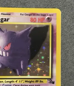 Pokemon TCG Gengar 5/62 Fossil Holo Vintage - LP - Image 5