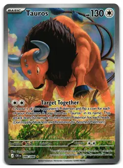 Tauros 096/086 - 🌊 Chaos Rising Pokemon TCG Holo 🖤 - M/LP - Image 1