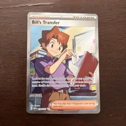 Bill's Transfer 194/165 Scarlet & Violet 151 Holo Full Art Pokemon TCG Card - Image 1