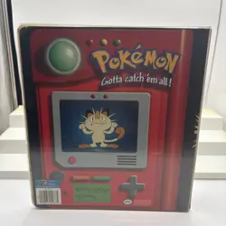 Vintage 1999 Pokemon Pikachu And Meowth Binder 3 Ring - Image 2