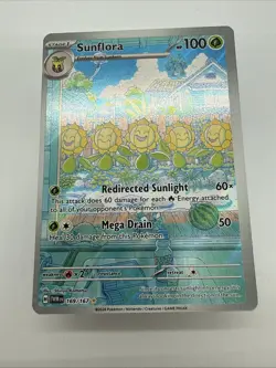 Pokemon TCG Sunflora 169/167 Illustration Rare Holo English - Image 1