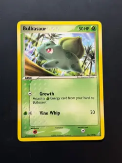 Pokemon TCG Bulbasaur Crystal Guardians 46/100 Non Holo Common - Image 1