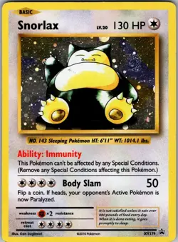 Snorlax XY179 Holo Promo XY Promo Pokemon Near Mint - Image 1
