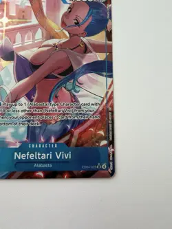 One Piece CCG Nefeltari Vivi EB04-025 Alt Art Azure Sea's Seven English NM - Image 5
