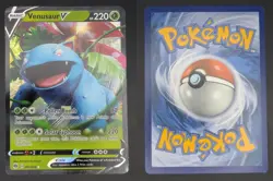 Venusaur V 001/073 Holo Near Mint Champion's Path V Rare Pokemon - Image 3