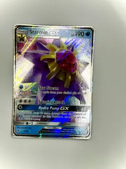Pokemon Card Starmie GX 14/68 Hidden Fates Half Art Holo Rare Near Mint - Image 1