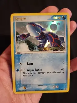 Kyogre 6/106 EX Emerald Pokemon Card Reverse Holo Emerald Stamp Light Play LP - Image 1