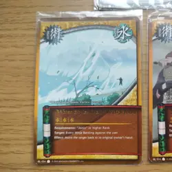 Naruto Bandai TCG CCG Bundle - X3 Zabuza Cards Rare Gold Holo Foil - Image 3
