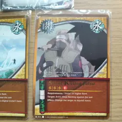 Naruto Bandai TCG CCG Bundle - X3 Zabuza Cards Rare Gold Holo Foil - Image 4