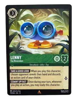Disney Lorcana Card Lenny Toy Binoculars 79/204 Wilds Unknown - Image 1