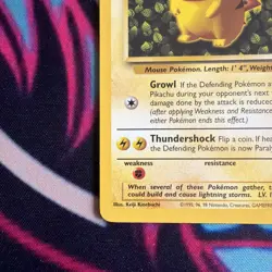Pokemon IVY Pikachu Black Star 1 - League Promo Exclusive WotC - 1999 Card NM NP - Image 2