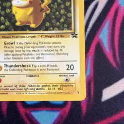 Pokemon IVY Pikachu Black Star 1 - League Promo Exclusive WotC - 1999 Card NM NP - Image 3