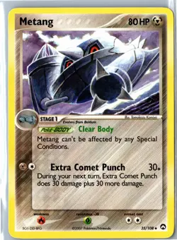 Metang Power Keepers 35/108 Uncommon Moderately Played - Vintage Pokemon Card - Image 1