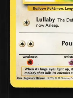 Jigglypuff 77/130 HP Base Set 2 English Pokemon Card TCG - Image 2
