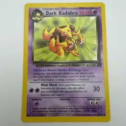Pokemon TCG Dark Kadabra 1999-2000 Team Rocket 39/82 Vintage Card LP - Image 1