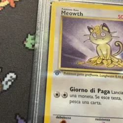 1st Edition Italian Meowth 56/64 PSA 10 -Vintage Pokemon Card- Jungle LOW POP 14 - Image 4