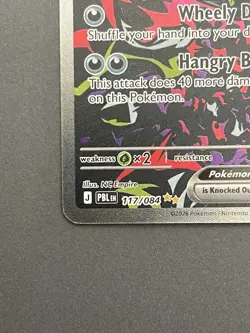 Morpeko ex 117/084 Pitch Black Full Art Holo Pokemon TCG English Near Mint - Image 4