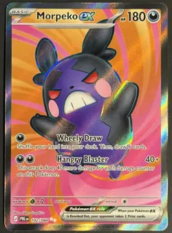 Morpeko Ex Full Art 102/084 ME05: Pitch Black, NM Pokemon TCG - Image 1