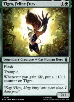 Tigra, Feline Fury 191 Uncommon Marvel Super Heroes Magic: The Gathering NM - Image 1