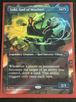 Loki, God of Mischief (Borderless) Marvel Super Heroes Foil - Image 1