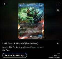 Loki, God of Mischief (Borderless) Marvel Super Heroes Foil - Image 2