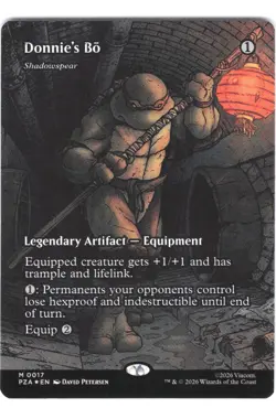 Donnie's Bo (Shadowspear)#17 Teenage Mutant Ninja Turtles Borderless Foil Mythic - Image 1