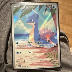 Pokemon TCG Misty's Lapras 194/182 Sv10 Destined Rivals Illus Rare Holo Full Art - Image 1