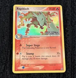 Nintendo Pokemon TCG Rapidash 52/113 EX Delta Species Holo Rare 2005 ENG 70HP - Image 1