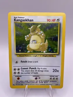 Pokemon TCG Kangaskhan Jungle 5/64 Holo Symbol Error (Jungle) AWESOME CONDITION - Image 1