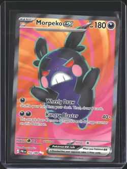 Morpeko ex 102/084 Ultra Rare Pitch Black Pokemon Holo NM/M - Image 1