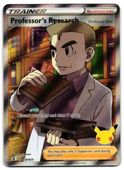 Professor's Research 024/025 - 🌊 Celebrations Pokemon TCG 🖤 - M/LP - Image 1